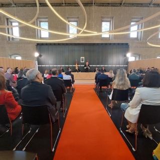 El presidente del alto tribunal riojano detalla la actividad de los órganos judiciales de la comunidad durante el año pasado